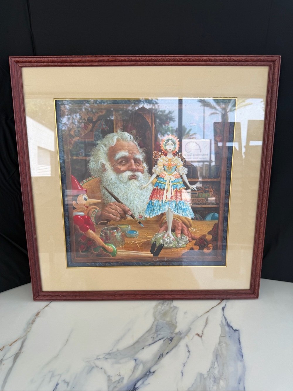 James C. Christensen "The Gift for Mrs. Claus" 2134/3500